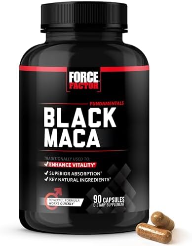 Force Factor Black Maca Root: Men's Vitality & Energy Supplement