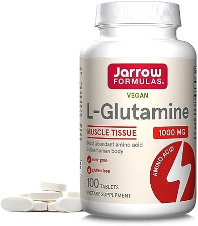 Jarrow Formulas L-Glutamine 1000mg - 100 Tablets for Muscle Support