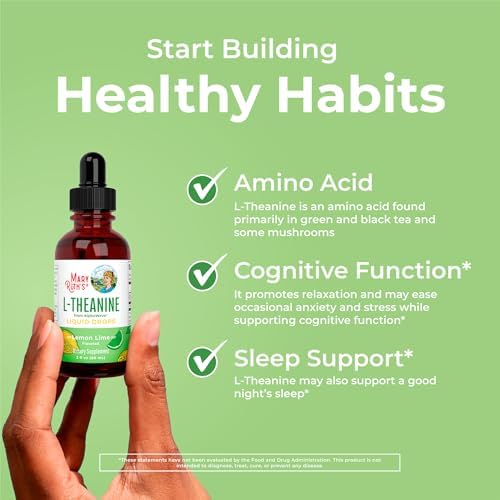 MaryRuth Organics L-Theanine Drops - Lemon Lime Flavor