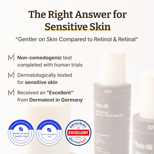 Dr.Reju-All Advanced Retino-Mela Serum | HPR Retinol Serum for Face | Anti-Aging, Pore Minimizer, Next-Gen Korean Skincare | Gentle & Beginner-Friendly | With Niacinamide 10% and TXA 4% – 1 Fl Oz