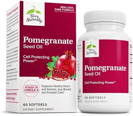 Terry Naturally Pomegranate Seed Oil: Antioxidant Rich Softgels (60 Count)