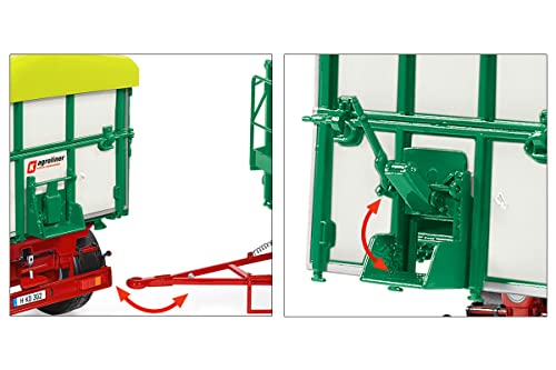 WIKING HDK 302 Two-Axle Three-Way Tilt Trailer Model - 1:32 Scale, White