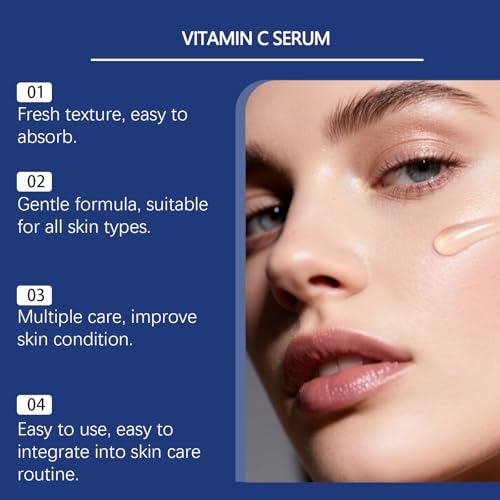 Vit C Serum for Face 20% with Hyaluronic Acid & Niacinamide - Anti-Aging & Brightening