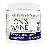 Host Defense Lion's Mane Mushroom Mycelium Powder for Mental Clarity & Focus, 100g