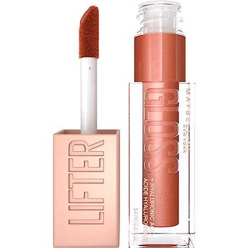 Maybelline Lifter Gloss Hydrating Lip Gloss with Hyaluronic Acid - Copper Terracotta Neutral | 0.18 Ounce