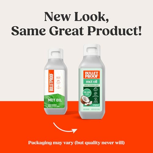 Bulletproof Single Upgraded MCT Oil, 16 oz | Pure Brain-Boosting C8 & C10 MCTs