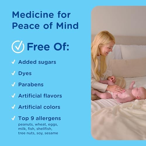 Mommy's Bliss Gas Relief Drops Bottle, Simethicone Drops for Infants, Relieves Stomach Discomfort, Safe & Gentle, Ginger Flavor, 1 Fl Oz (Pack of 1)