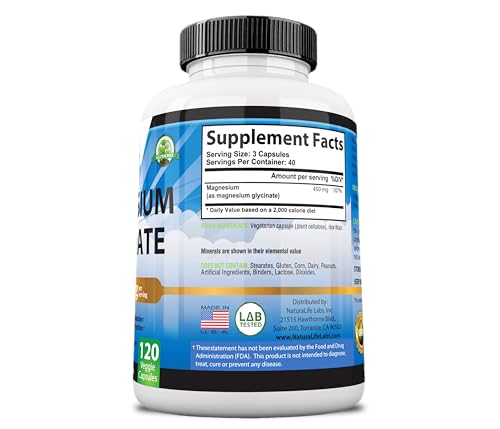 Magnesium Glycinate Capsules - 140 Capsules of Premium Magnesium Support