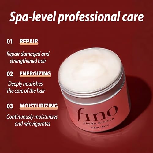 Shiseido Japan Fino Premium Touch Hair Treatment Mask 230g/7.7 Fl.oz (Pack of 2) | Deep Repair & Shine