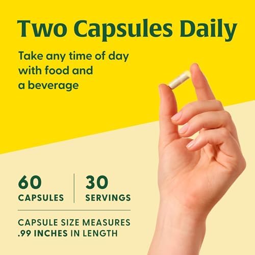 MegaFood Magnesium 300mg - Supports Heart, Nerve & Relaxation - 60 Capsules
