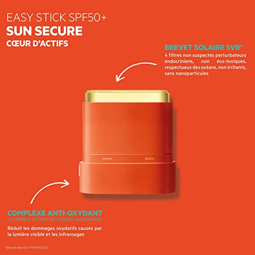 SVR Sun Secure Easy Stick SPF50 10g - Lightweight Sunscreen Stick for Face & Body