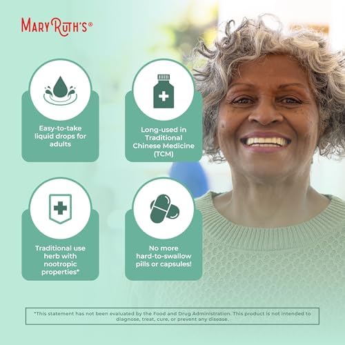 MaryRuth's Ginkgo Leaf Liquid Drops - USDA Organic Nootropic Supplement for Brain & Circulatory Health (60 Servings)