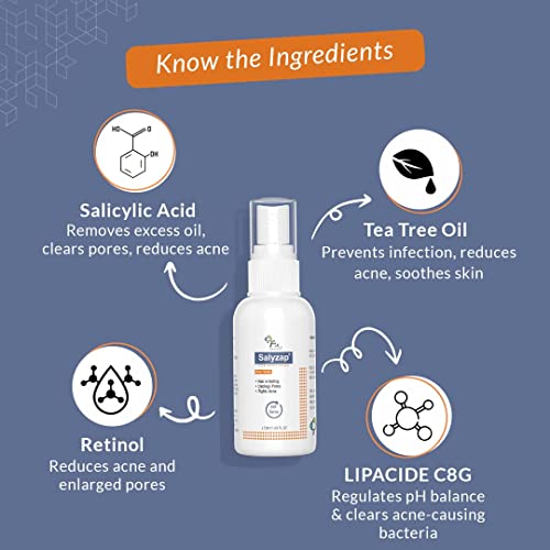 Malar 2% Salicylic Acid Back Acne Spray for Acne on Back, Shoulders, Neck & Chest, 50ml