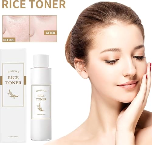 150ml Vegan Rice Toner - K-Beauty Hydrating Toner with Brown Rice Extract for All Skin Types