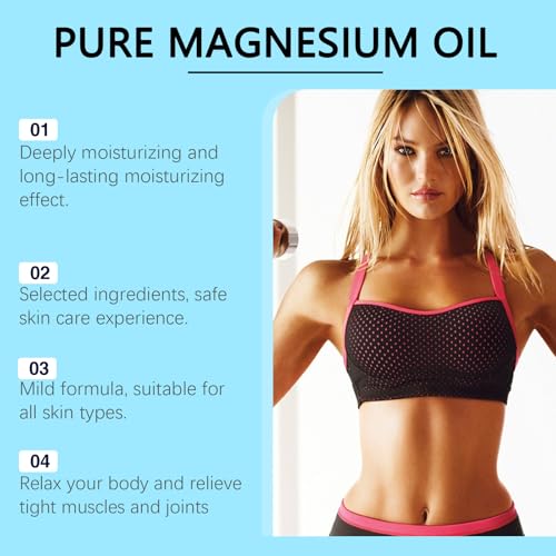 Pure Magnesium Oil Spray: 9-Month Supply of USP Grade Magnesium