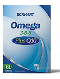 Omega 3-6-9 Plus Q10 60 Capsules - Heart & Brain Support with CoQ10