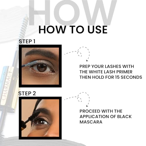 Charmacy Milano True or False Mascara - Vegan Volumizing & Lengthening Black Mascara