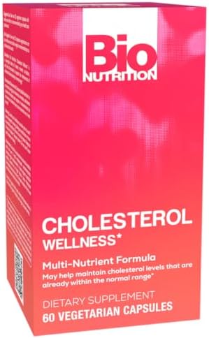 Bio Nutrition Cholesterol Wellness 60 VGC - Pack of 2 | Heart Health Support