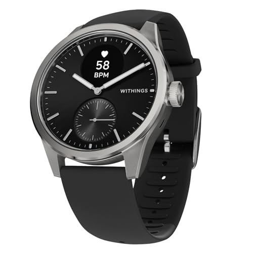 WITHINGS ScanWatch 2 Hybrid Smart Watch - Heart Rate, Sleep & Fitness Tracking with 30-Day Battery