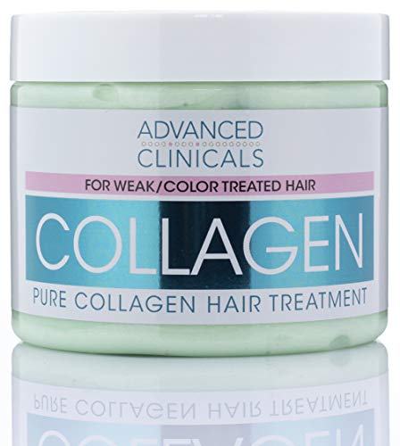 Advanced Clinicals Pure Collagen Hair Treatment Mask: Restore Shine & Strength