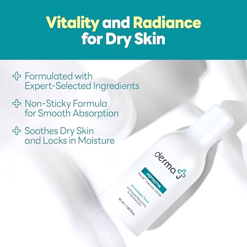 derma J Premium Face Cream with Collagen-Boosting Peptides - Advanced Skin Recovery & Brightening (1.69 Oz)