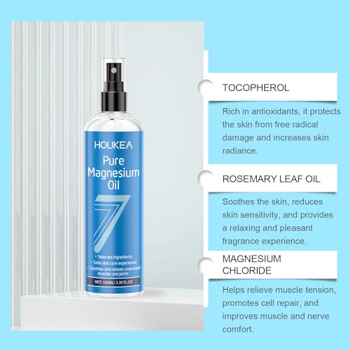 Pure Magnesium Oil Spray: 9-Month Supply of USP Grade Magnesium