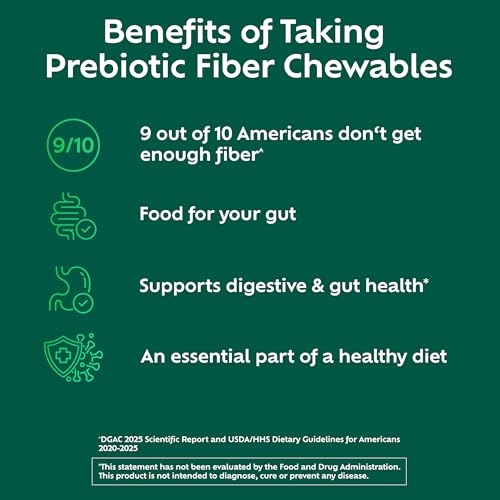 Benefiber Prebiotic Fiber Chewable Tablets - Assorted Fruit (100 Count)