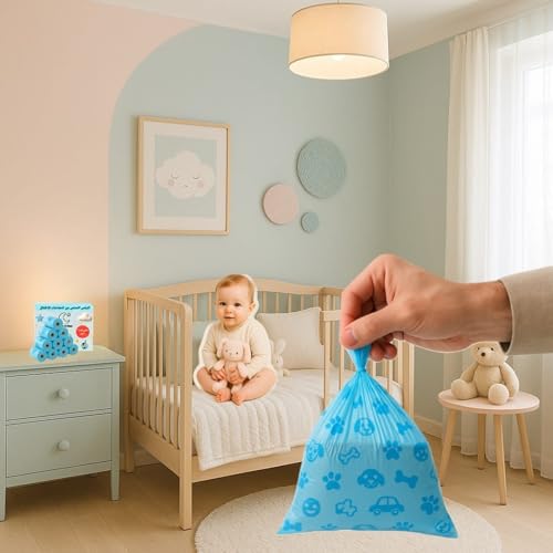 One Kitten Baby Diaper Disposal Bags with Dispenser (240 Count)