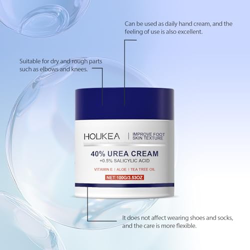 40% Urea Foot Cream - Intense Moisturizer for Cracked Heels & Overnight Repair