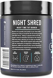 Night Shred Fat Burner and Natural Sleep Support | Ashwaganda, 5-HTP, CLA, Melatonin | Appetite Suppressant | Weight Loss Support Nighttime Fat Burning (60 Vegetarian Capsules)