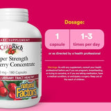 CranRich Super Strength Cranberry Concentrate - 180 Capsules