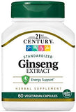 Ginseng Extract Vegetarian Capsules - 60 Count