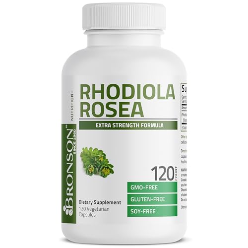 Rhodiola Rosea Vegetarian Capsules - Brain Support, Stress Relief & Mood Enhancement
