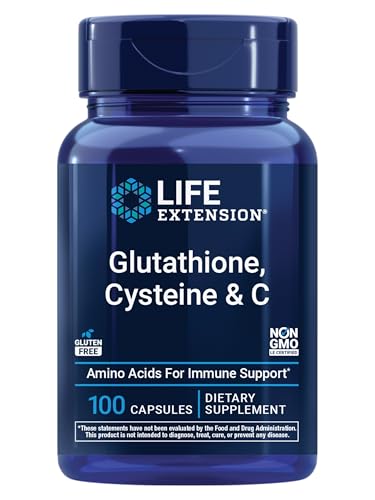 Life Extension Glutathione, Cysteine & Vitamin C (100 Vegetarian Capsules)