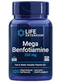 Life Extension Mega Benfotiamine, 250 mg per Capsule - 120 Vegetable Capsules