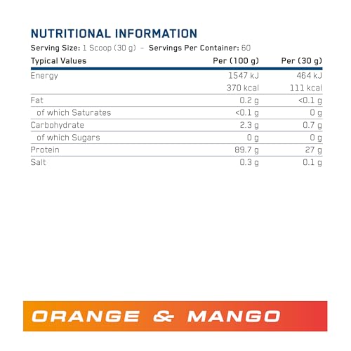 Applied Nutrition Beef-XP Protein Supplement - Orange & Mango 1800g | 60 Servings | Tropical Beef Isolate