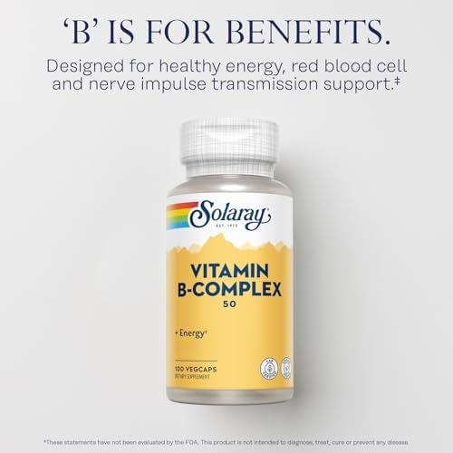 Solaray B-Complex 50 - 100 Vegetarian Capsules