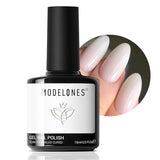 Modelones Milky White Gel Polish | Translucent Jelly Top Coat for French Finishes
