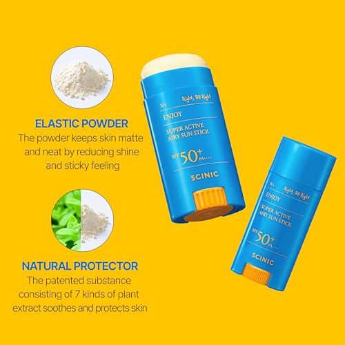 SCINIC Active Airy SunStick SPF50+ Korean Sunscreen for Face and Body