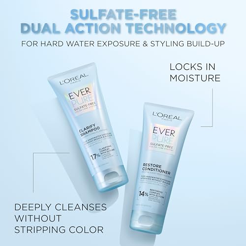 L’Oréal Paris EverPure Shampoo Clarify & Restore - Detox & Hydrate for Color-Treated Hair - 200 ml