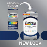 Centrum 50+ Age Support Multivitamin Tablets - 100 Tablets