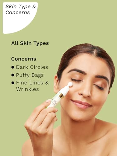 Pilgrim Squalane Under Eye Cream with Phyto-Retinol & Caffeine, 15ml - Dark Circle & Puffiness