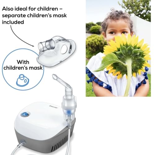 Beurer IH18 Home-Use Nebuliser - Electric Inhaler for Adults & Children