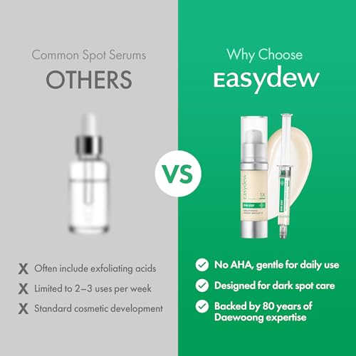 Easydew DW-EGF Melatoning Ampoule - Hydrating Dark Spot Serum with Niacinamide & Glutathione