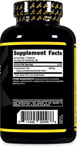 Primaforce Turkesterone 600mg 90 Capsules - Natural Anabolic Non-GMO Gluten-Free Muscle Builder