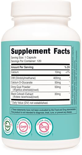 Nutricost Diindolylmethane DIM Supplement for Women - 400mg, 120 Capsules | Vegan & Gluten-Free