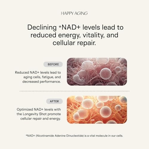 Liposomal NAD+ Shots with Nicotinamide Riboside & Resveratrol - 10x 50ml