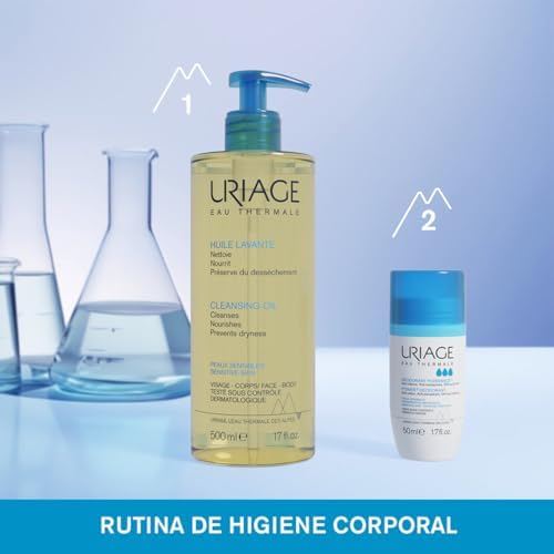 "Uriage Roll-On Deodorant: 24-Hour Unisex Antiperspirant (50ml)"