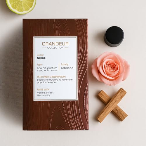 Elegant Luxury Fragrance Grandeur Noble 200ml | Long-Lasting Unisex Perfume with Spicy Amber Woody Notes