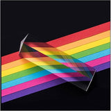 Crystal Optical Prism Rainbow Light - Clear 130mm Glass Triangle with Tripod Stand for Photography & Home Decor